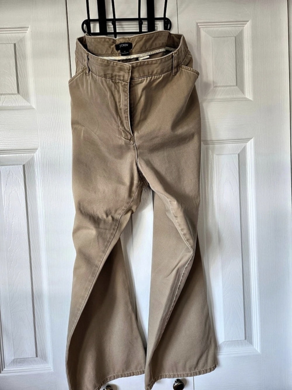 J.Crew Favorite Fit Chino Ankle Pants Flare Brown Size 12